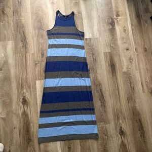 Banana Republic Women's Sleeveless Maxi Size Xs Color Block Summer Dress